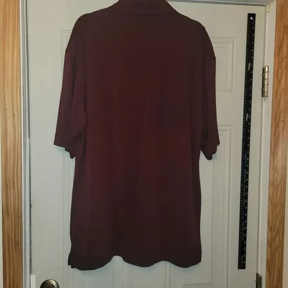 Cutter And Buck Burgundy Harvard Polo Size XL Dri-fit - Picture 5 of 6